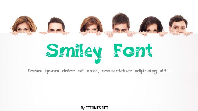 Smiley Font example